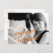 Nog eentje om te adoreren | Herfst Sinaasappel Zwa Aankondigingskaart (Voorkant / Achterkant)