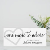 Nog eentje om te adoreren | Zwarte Hart Foto Douch Kaart (Staand voorkant)