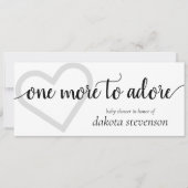 Nog eentje om te adoreren | Zwarte Hart Foto Douch Kaart (Voorkant)