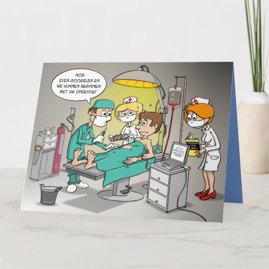 Nog even uw operatie googelen. kaart (Voorkant)