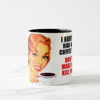 Nog geen koffie gehad tweekleurige koffiemok