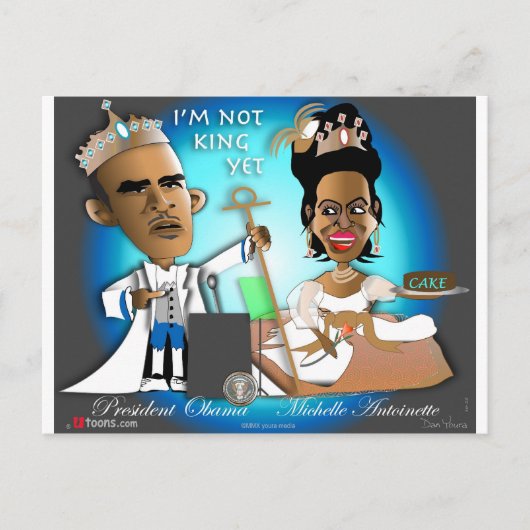 Nog geen koning briefkaart (Voorkant)