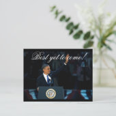 Nog het beste om OBAMA Historische herverkiezing t Briefkaart (Staand voorkant)