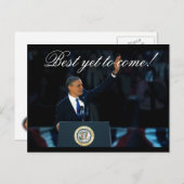 Nog het beste om OBAMA Historische herverkiezing t Briefkaart (Voorkant / Achterkant)