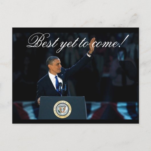Nog het beste om OBAMA Historische herverkiezing t Briefkaart (Voorkant)