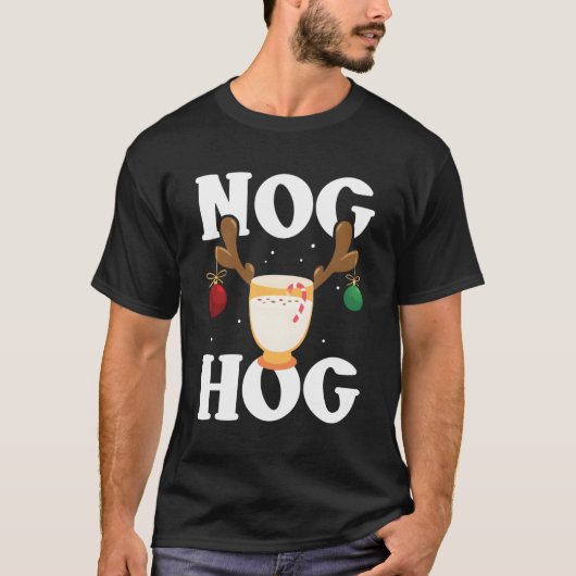 Nog Hog National Eggnog Day Egg Nog T-shirt (Voorkant)