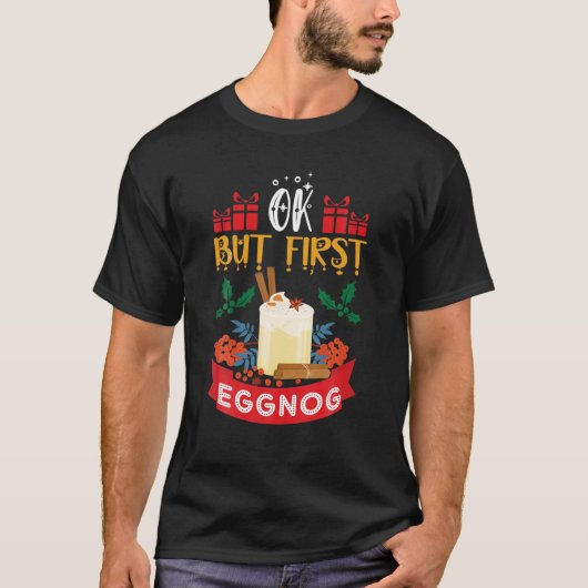 Nog Hog - Nationale Eggnog Dag - Eierkerst T-shirt (Voorkant)