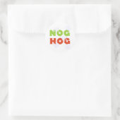 Nog Hog Ronde Sticker (Tas)