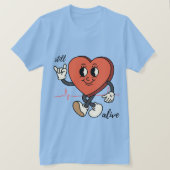nog in leven t-shirt (Design voorkant)