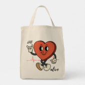 nog in leven tote bag (Achterkant)