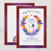 Nog lang en gelukkig na de bruiloftsbrunch kaart (Voorkant / Achterkant)