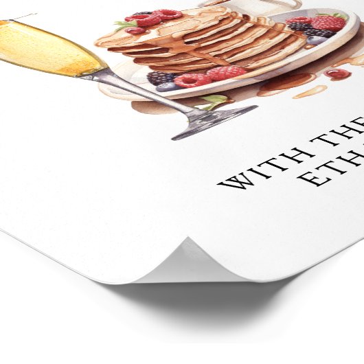 Nog lang en gelukkig na de bruiloftsbrunch poster (Hoek)