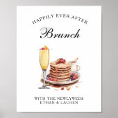 Nog lang en gelukkig na de bruiloftsbrunch poster (Voorkant)