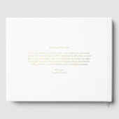 Nog lang en gelukkig na de Gold Folie Fotobruiloft Gastenboek (Achterkant)