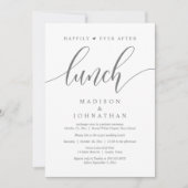 Nog lang en gelukkig na de lunch, na de bruiloft kaart (Voorkant)