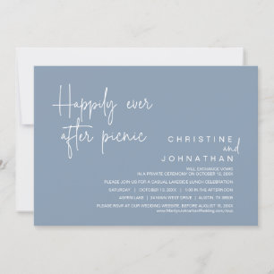 Nog lang en gelukkig na de picknick, de bruiloft kaart