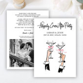 Nog lang en gelukkig na de zwarte en witte champag kaart