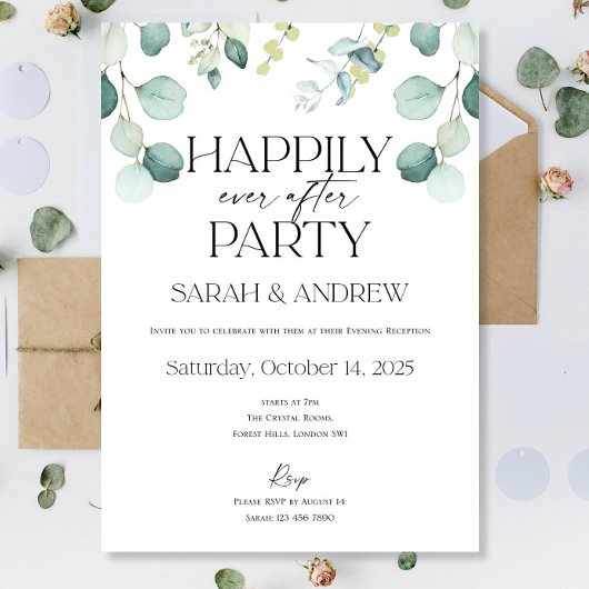 Nog lang en gelukkig na een feestje Eucalyptus Gre Kaart