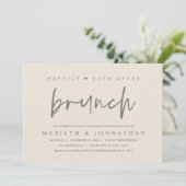 Nog lang en gelukkig na een minimalistisch bruilof kaart (Staand voorkant)