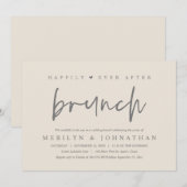 Nog lang en gelukkig na een minimalistisch bruilof kaart (Voorkant / Achterkant)