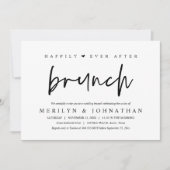 Nog lang en gelukkig na een minimalistisch bruilof kaart (Voorkant)