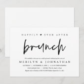 Nog lang en gelukkig na een minimalistisch bruilof kaart (Voorkant / Achterkant)