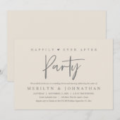 Nog lang en gelukkig na een minimalistische bruilo kaart (Voorkant / Achterkant)