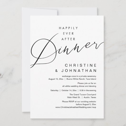 Nog lang en gelukkig na een romantische bruiloft kaart (Voorkant)