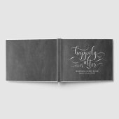 Nog lang en gelukkig na een schoolbordbruiloft gastenboek (Volledig)