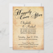 Nog lang en gelukkig na een sprookjesachtige huwel kaart (Voorkant)