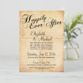 Nog lang en gelukkig na een sprookjesachtige huwel kaart (Staand voorkant)