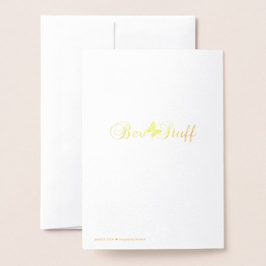 Nog lang en gelukkig na gouden/zilveren huwelijksf folie kaarten (Met envelop)