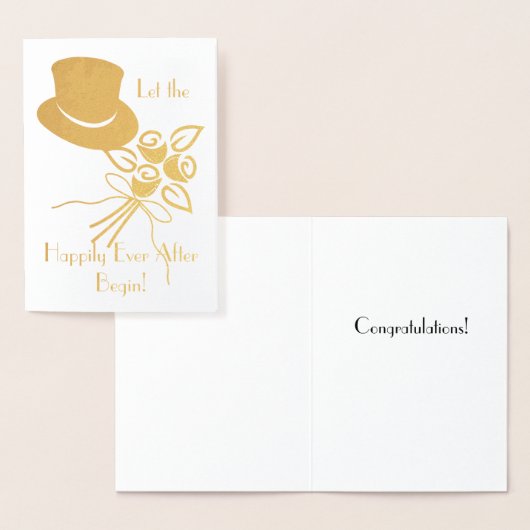 Nog lang en gelukkig na gouden/zilveren huwelijksf folie kaarten (Display)