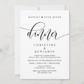 Nog lang en gelukkig na het avondeten, een huwelij kaart (Voorkant)