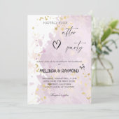 Nog lang en gelukkig na het botanische Paarse huwe Kaart (Staand voorkant)