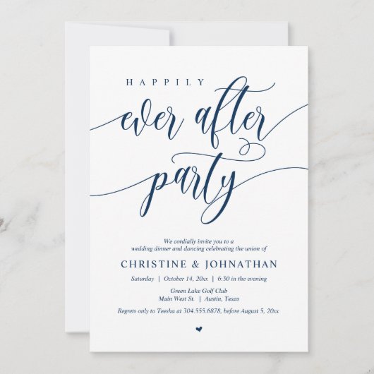 Nog lang en gelukkig na het feestmaal kaart (Voorkant)