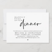 Nog lang en gelukkig na het huwelijksdiner en het  kaart (Voorkant)