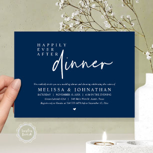 Nog lang en gelukkig na het huwelijksdiner kaart