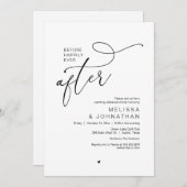 Nog lang en gelukkig na het moderne repetitiediner kaart (Voorkant / Achterkant)