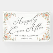 Nog lang en gelukkig na net getrouwd autospandoek spandoek (Horizontaal)