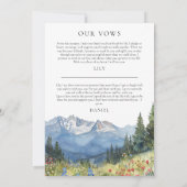 Nog lang en gelukkig na rustieke trouwgeloften kaart (Achterkant)