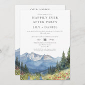 Nog lang en gelukkig na rustieke trouwgeloften kaart (Voorkant / Achterkant)