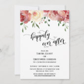 Nog lang en gelukkig na script, Bourgondische, blu Kaart (Voorkant)