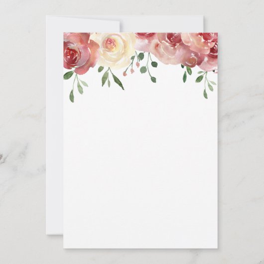 Nog lang en gelukkig na script, Bourgondische, blu Kaart (Achterkant)