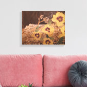 Nog leven, Bloemen binnen een LogsARR Canvas Afdruk (Insitu (Woonkamer))