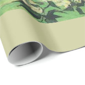 Nog leven - Rozen in een Vase, Van Gogh Cadeaupapier (Rol Hoek)