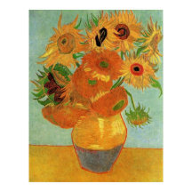 Nog leven - Vase met twaalf zonnebloemen