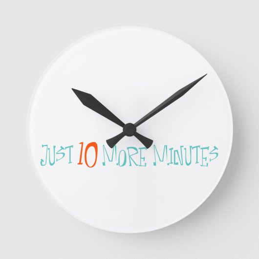 Nog maar 10 minuten ronde klok (Voorkant)
