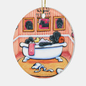 Nog maar 5 minuten keramisch ornament (Links)