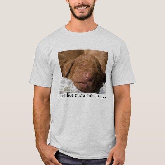 Nog maar 5 minuten t-shirt (Voorkant)